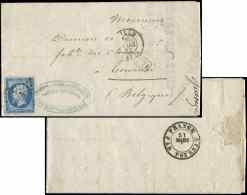 14B  20c. Bleu, T II, Obl. PC 1727 S. LAC, Càd T15 LILLE 20/3/62, Au Verso Càd Belge FRANCE/PAR TOURNAY, T - Andere & Zonder Classificatie