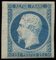 10   25c. Bleu, Petit Bdf, Restauré, Aspect Superbe - Autres & Non Classés