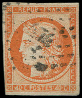 5d   40c. Orange, 4 RETOUCHE, Obl. PC 74, Fente Et Au Filet Dans Un Angle, B/TB. Br - Other & Unclassified