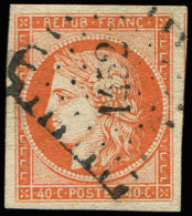 5    40c. Orange, Très Bien Margé, Obl. PC 1152 De DUNKERQUE, TB - Other & Unclassified