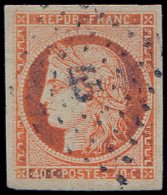 5    40c. Orange, Grandes Marges, Obl. PC 45, TTB. C - Autres & Non Classés