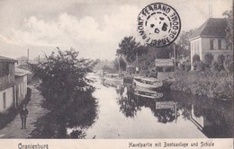 Carte : Oranienburg ,  Havelpartie Mit Bootsanlage Und Schule,    Restaurant   1907    Ed G Börschel - Oranienburg