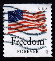Etats-Unis / United States (Scott No.4639 - Drapeau / US / Flag) (o) Roulette / Per. 11  / Coil - Used Stamps