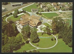 KONOLFINGEN BE Evang. Zentrum SCHLOSS HÜNINGEN Flugaufnahme 1984 - Konolfingen