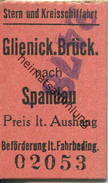 Deutschland - Berlin - Berlin - Stern Und Kreisschiffahrt - Fahrkarte Glienicker Brücke Nach Spandau - Europe