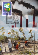 BELGIQUE CARTE MAXIMUM NUM.YVERT 1700 ENVIRONNEMENT LUTTE CONTRE LES FUMEES NOCIVES - 1971-1980