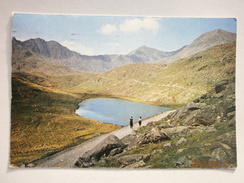 Postcard The Snowdon Horseshoe From The Miners Track  North Wales Used 1957 My Ref B2439 - Zu Identifizieren