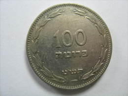 ISRAEL ( PALESTINE IN THE PAST ) 100 PRUTA PRUTAH 1949 PALM TREE  . ONLY 1 COIN RANDOMALY FROM 10 COINS LOT 33 NUM 5 - Israel