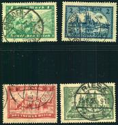 1924, Markwerte Bauwerke,gestempelt - Michel 364/367 , 35,- - Used Stamps