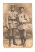 Carte Photo Militaria : 2 Gendarmes De L'Ecole Préparatoire De Gendarmerie 1921 - Personen