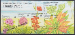 British Indian Ocean 2001 Yvert BF 15A, Flora, Plants  - Miniature Sheet- MNH - British Indian Ocean Territory (BIOT)