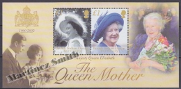 British Indian Ocean 2002 Yvert BF 18, Tribute To H.M. Mother Queen Elizabeth - Miniature Sheet- MNH - Territorio Británico Del Océano Índico