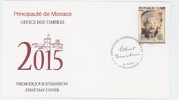 Monaco 2015 Nobel Albert EINSTEIN FDC - Albert Einstein