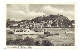 5460 LINZ, Rheinfähre, NS-Beflaggung - Linz A. Rhein