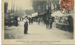 86 - Saint -Benoit : La Place Stébat à La Première Heure De La Fete-Assemblée. - Saint Benoit