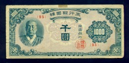 Banconota South Korea 1000 Won 1950 - Corée Du Sud