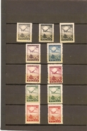 POLOGNE  POSTE AERIENNE  SERIE N° 10/15  NEUF ** MNH LUXE +VARIETEES ET NON DENTELE - Unused Stamps