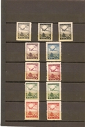 POLOGNE  POSTE AERIENNE  SERIE N° 10/15  NEUF ** MNH LUXE +VARIETEES ET NON DENTELE - Ungebraucht