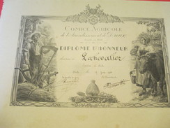 Diplôme D'Honneur/Comice Agricole/Arrondissement De DREUX/LECHEVALIER/Anet/Demantké/1934   DIP128 - Diplômes & Bulletins Scolaires