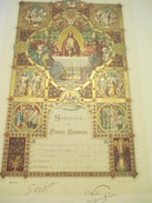 Diplôme De 1ere Communion/ Eglise Saint Symphorien /VERSAILLES/ /1936 ?  DIP130 - Diplomas Y Calificaciones Escolares