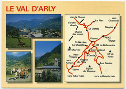 #3993 - Le Val D'Arly [carte Géographique Et Multivues] - Ugine