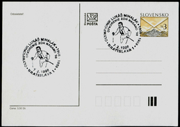 546-SLOVAKIA Prepaid Postal Card NAGANO Olympiade-Olympia Commemorative Stamp Ski 1998 - Winter 1998: Nagano