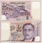 SINGAPORE  New $2  Polimer  Pnew   Education-two Hollow Stars On Back    (2016)   UNC - Singapore