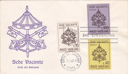 CITTA' DEL VATICANO - SEDE VACANTE  / Cover _  Lettera  - DIE EMISSIONIS _ 15 Giugno 1963 - Covers & Documents