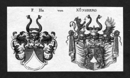 Künsberg - Künsberg Wappen Adel Coat Of Arms Heraldry Heraldik Kupferstich - Prints & Engravings