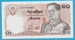 THAILAND 10 Baht ND (1980) Serie 1H 1753068  P# 87 Rama IX Sign.57 - Tailandia