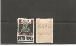 POLOGNE POSTE AERIENNE    N°16  ** MNH LUXE AVEC VARIETE SURCHARGE AU VERSO - Unused Stamps