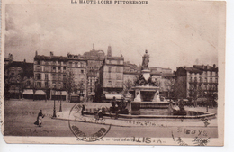 CPA.43.Le Puy.1932.Place Du Breuil.animé Personnages. - Le Puy En Velay