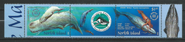 Norfolk Island 2002 Campaign To Protect The Whales.Marine Life.strip.MNH - Norfolk Island