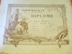 Diplôme / Société Mixte De Tir De PONT-AUDEMER/Elie LEDAIN/ Médaille De Bronze/ 1922             DIP142 - Diplômes & Bulletins Scolaires