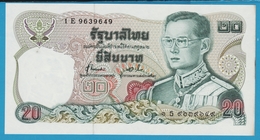 THAILANDE 20 BAHT ND (1981) ALPHA 1E 9639649 Sign.72  King Rama IX - Tailandia