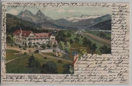 Kinderkurhaus Waidli Steinen Ct. Schwyz - Stempel: Lungern - Litho Huber & Anacker - Steinen