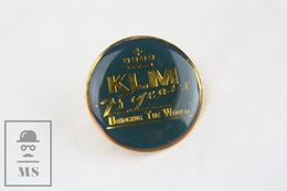 KLM 75th Years Anniversary - Bridging The World  - Pin Badge - Airships