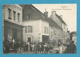 CPA - Place Du Marché Rue Auxerroise CHABLIS 89 - Chablis