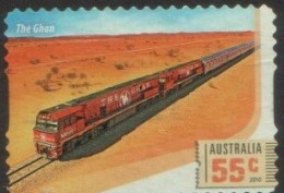 2010 - Australian Railway Journeys 55c THE GHAN Stamp FU Self Adhesive - Used Stamps