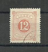 1891  Sweden Porto B 13 - Gebruikt