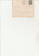 LETTRE AFFRANCHIE  SEMEUSE LIGNE N° 130  OBLITEREE CAD CHAMPIER -ISERE 1905 - 1877-1920: Semi-moderne Periode
