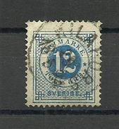 1872  Sweden A=K13 - Gebruikt