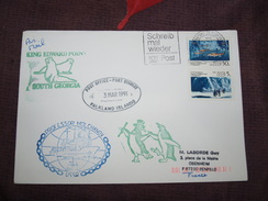 1991 Navire Professeur Molchanov Cachet Aéroport De Frankfort - Antarctische Expedities