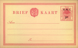 Half Penny Postal Stationery Card, Imprinted "V.R.I., Unused - Orange Free State (1868-1909)