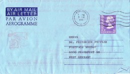 23244. Aerograma, Air Letter KOWLOON (Hong Kong) 1981 - Briefe U. Dokumente