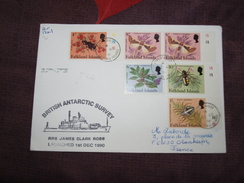 Falklands Navire RRS James Clark Ross 1991 - Storia Postale