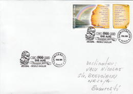 DECEBALUS DACIAN KING SPECIAL POSTMARK, FLOODS, SPHINX, STAMPS ON COVER, 2006, ROMANIA - Briefe U. Dokumente