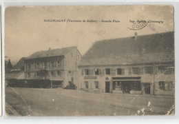 90 - Territoire De Belfort - Giromagny Grande Place 1918 ( état ) - Giromagny