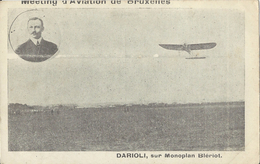 Bruxelles.  -   Meeting D'Aviation De Bruxelles,   Darioli, Sur Monoplan Blériot.  -   De Stockel.  Naar   Modave - St-Pieters-Woluwe - Woluwe-St-Pierre