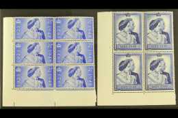 1948 SILVER WEDDING CYLINDER BLOCKS. 2½d Ultramarine (SG 493) Cylinder Block Number 4 (no Dot) Of 6 Stamps... - Non Classés